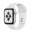 Apple Watch SE 40mm Silver with White Sport Band